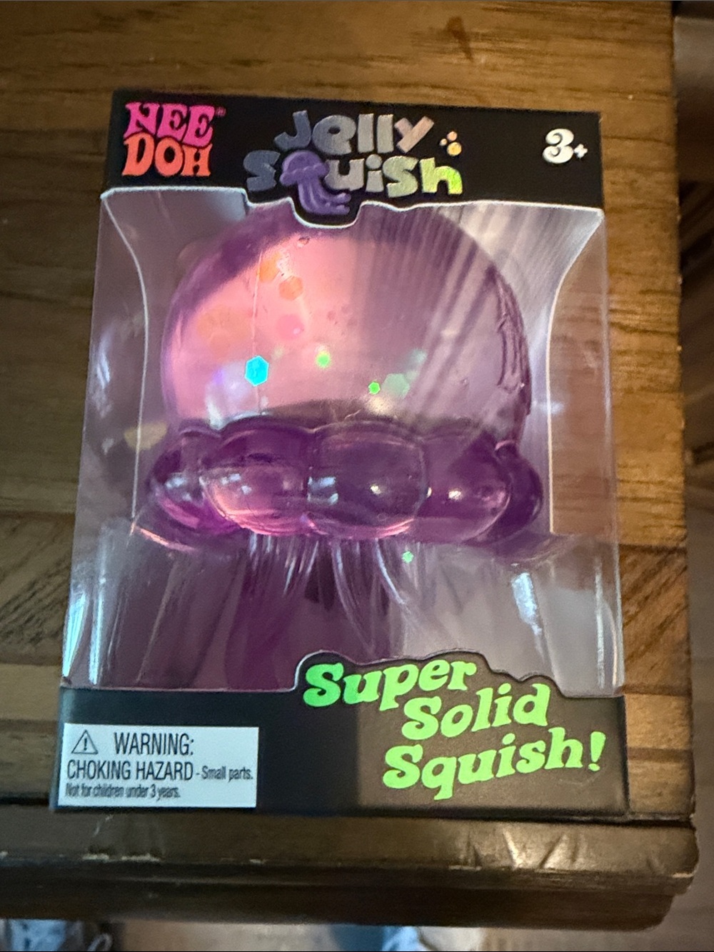 Authentic Needoh Jelly squich  Purple Super Solid Squish Toy